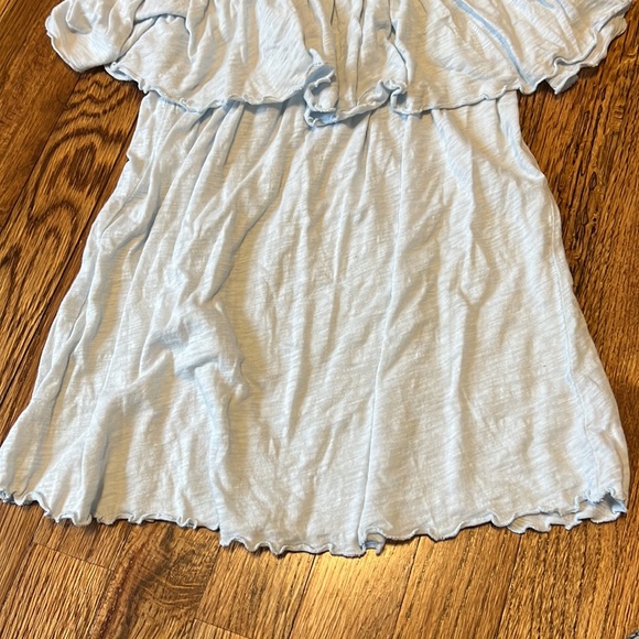 Blue Ruffle Tube Top - Picture 3 of 3